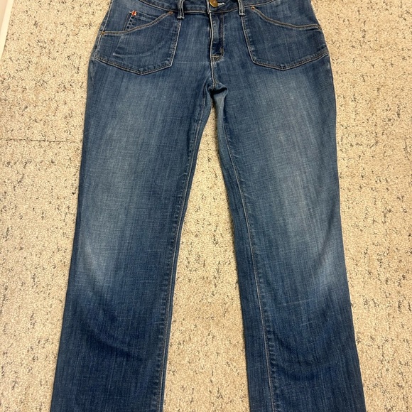 Hudson Sz. 31 vintage Y2K slight barrel leg- wider hip jeans in great vintage co - Picture 3 of 15
